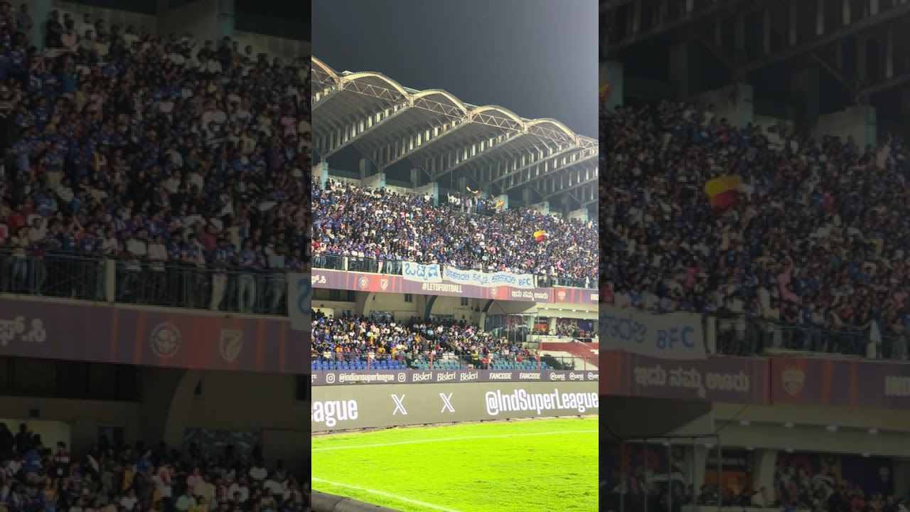 The West Block Blues creating an exuberant atmosphere in Bengaluru! 🔊 #BFCKBFC #ISL12