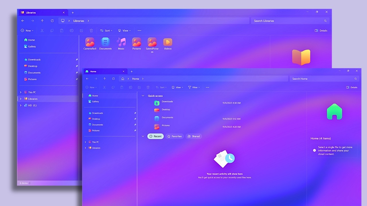 Customize File Explorer Like Windows 12 | Sleek & Transparent Look