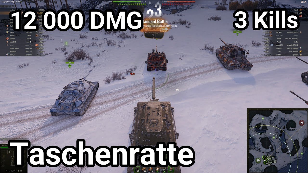 Taschenratte - 12 000 damage / 3 kill / 8 500 blocked / 419 assist