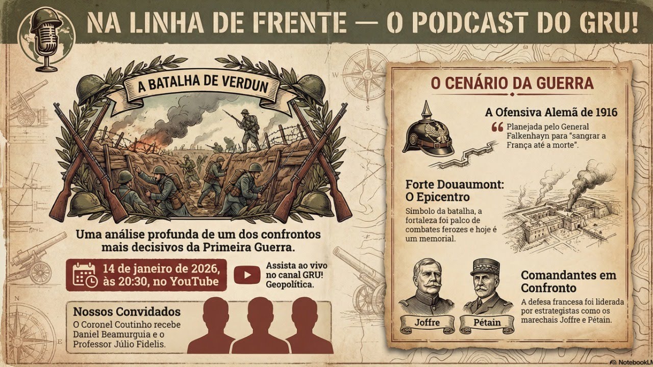 Na Linha de Frente o Podcast do GRU! - Hist&oacute;ria Militar - A Batalha de Verdun (1916)