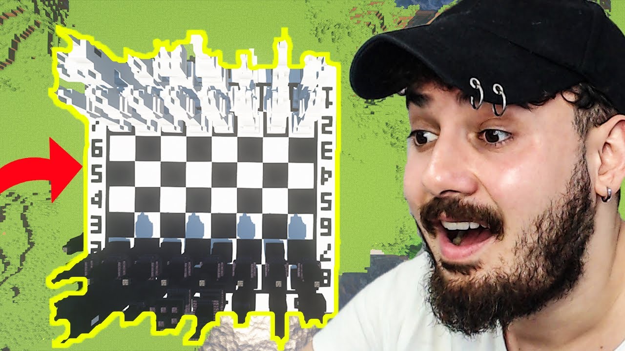 DEV SATRANÇ ♞♟KİM DAHA İYİ GÖRÜCEZ :)  Ekiple Minecraft #109