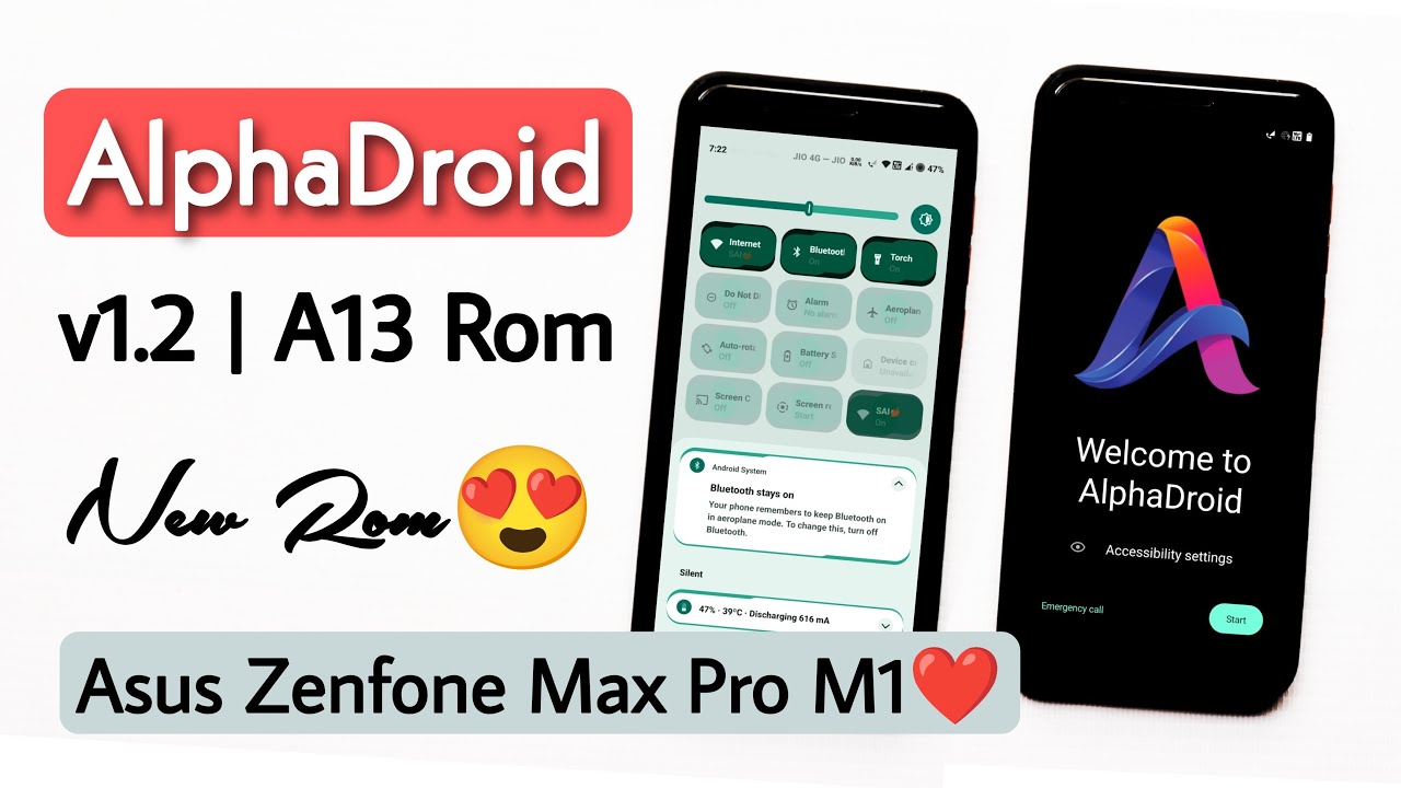 AlphaDroid v1.2 Android 13 Rom For Asus Zenfone Max Pro M1. Detail Review & Installation