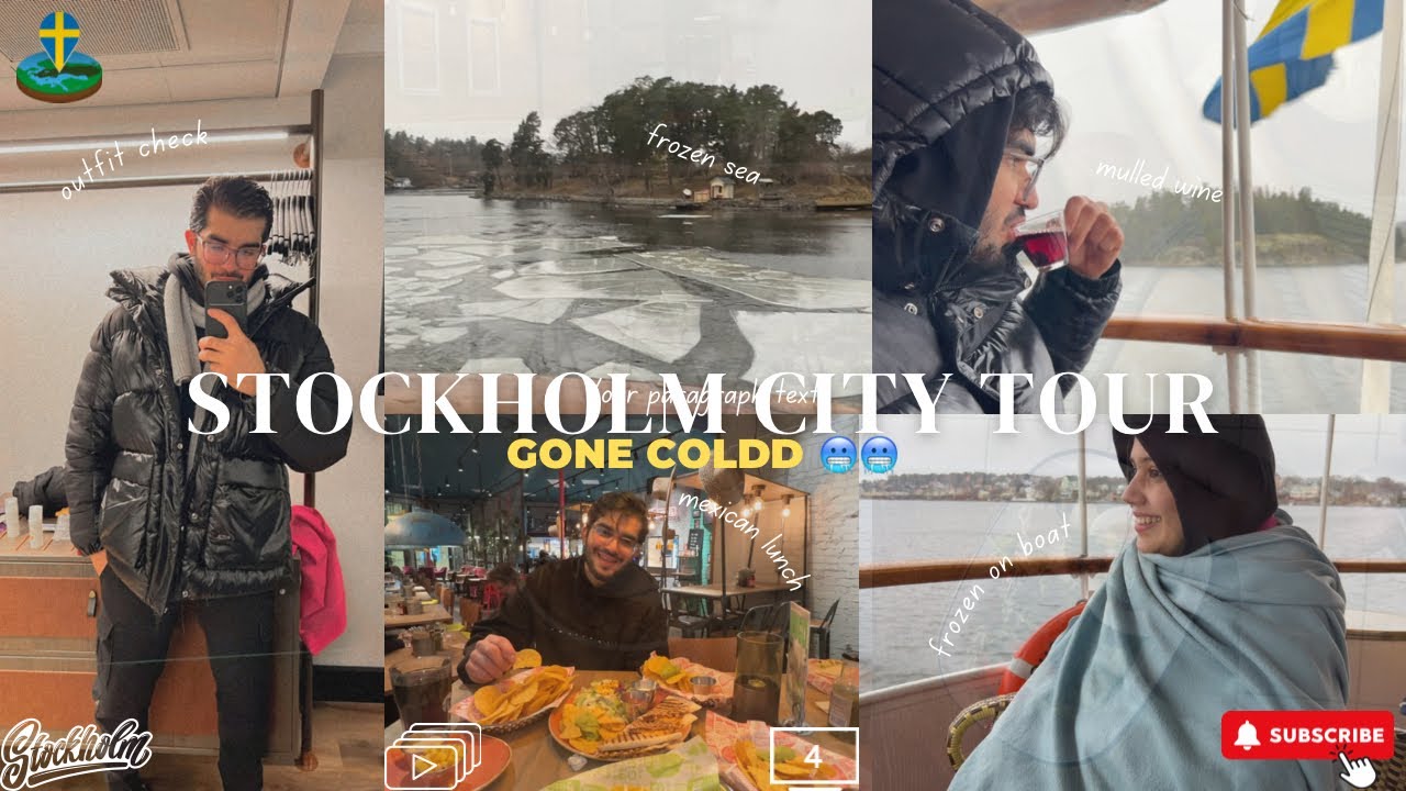 Stockholm City by boat tour gone cold| Thand me hua bura haal| Indian YouTuber’s travel vlog| Ep 4