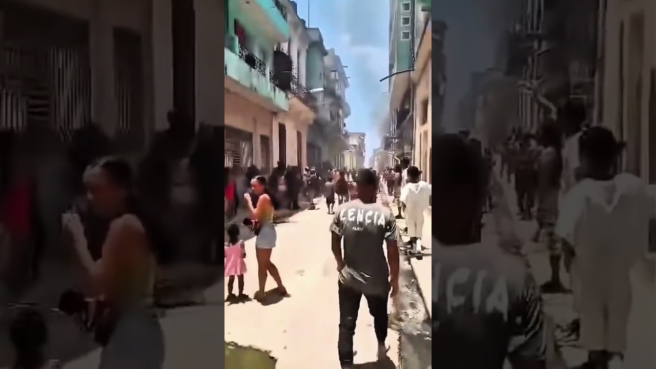 Cubanos protestan en las calles. #cuba #cubanosporelmundo