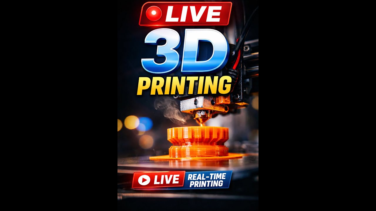 🔴 Live 3D Printing in Real Time | Watch the Print Come to Life 🖨️✨
