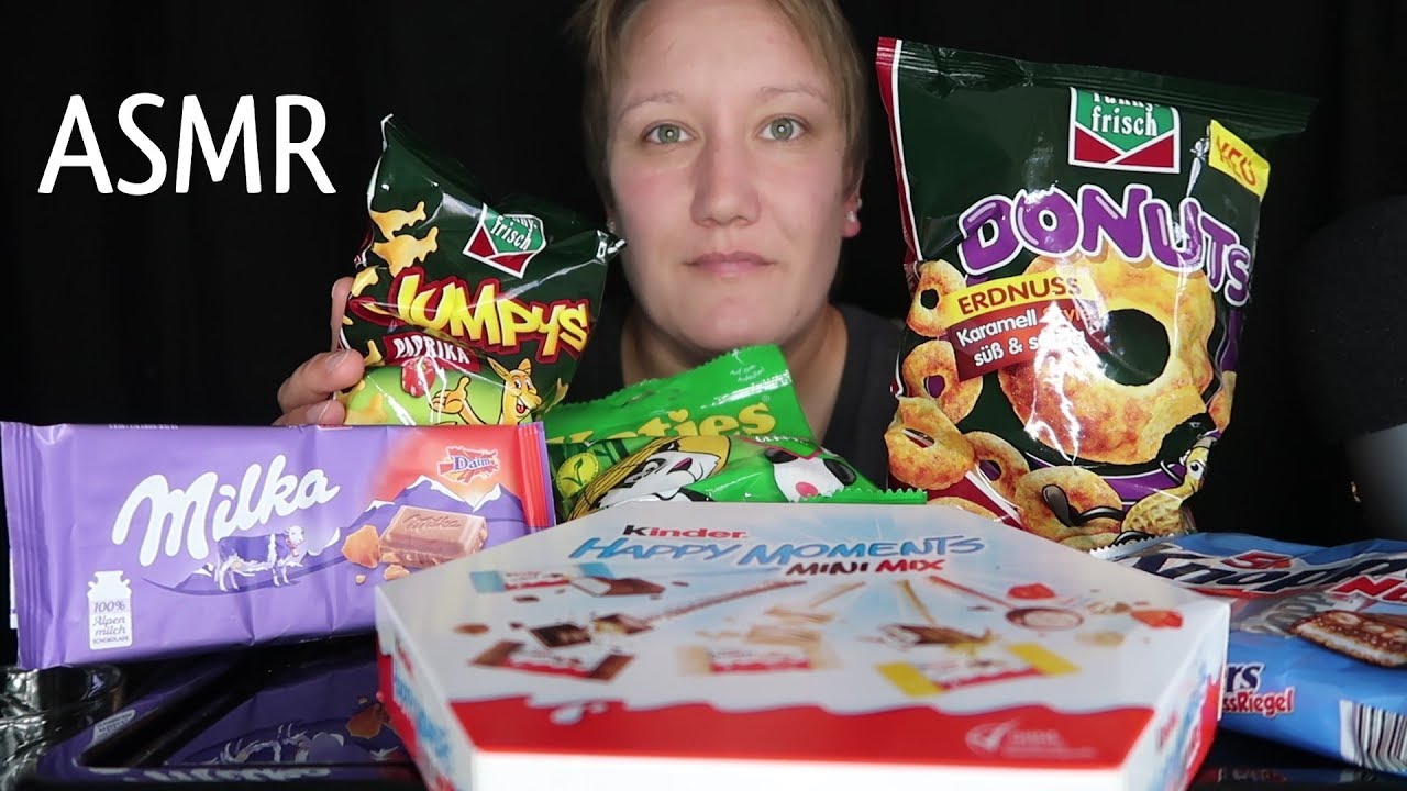 ASMR ~ Trying German Snacks and Sweets || Eating Sounds, Whispering