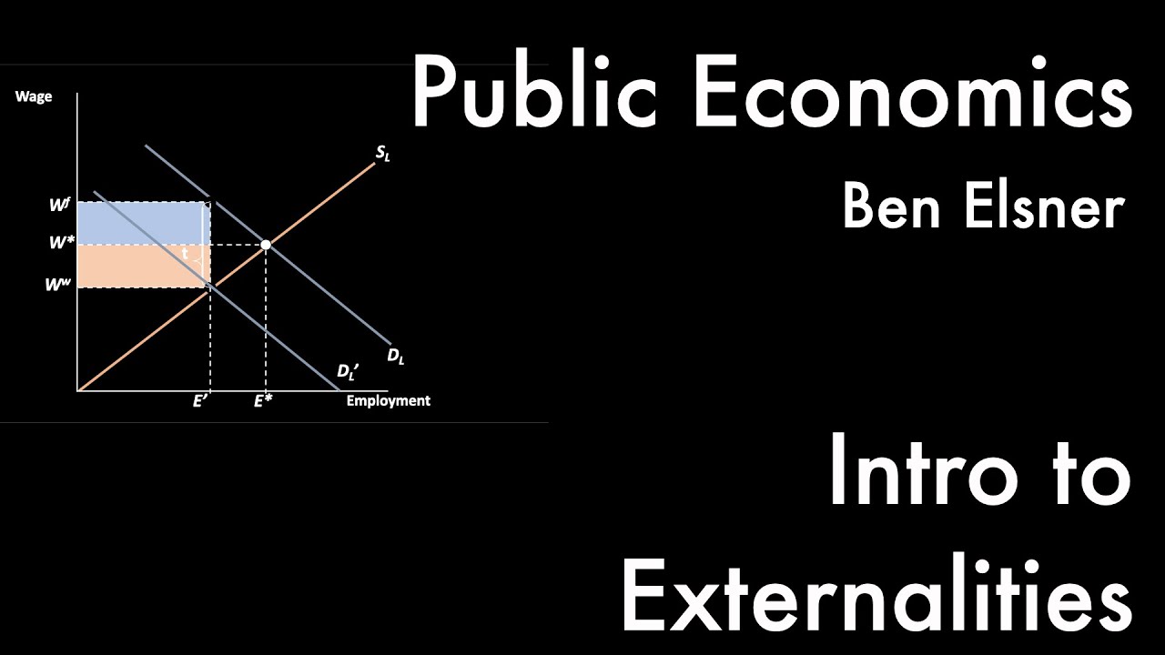 Introduction to Externalities -- Public Economics III, 1/12