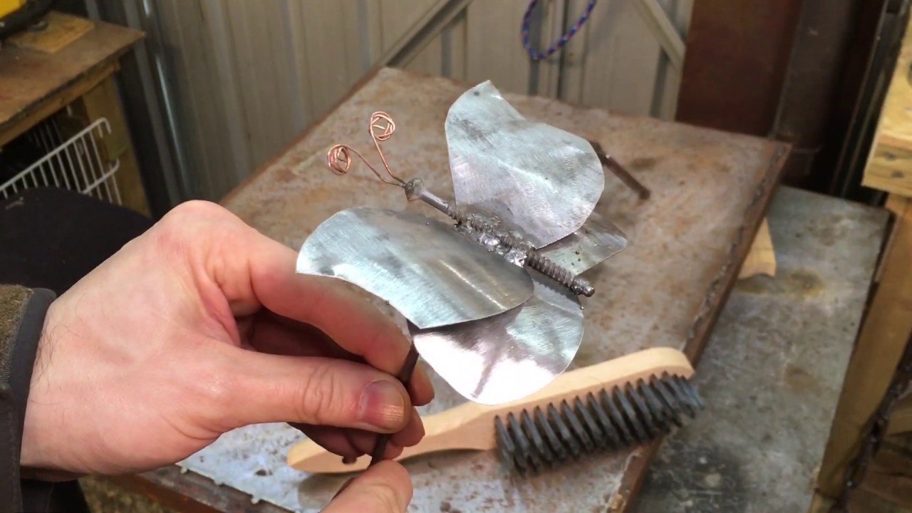 Scrap Metal Butterfly Mig Welding Project