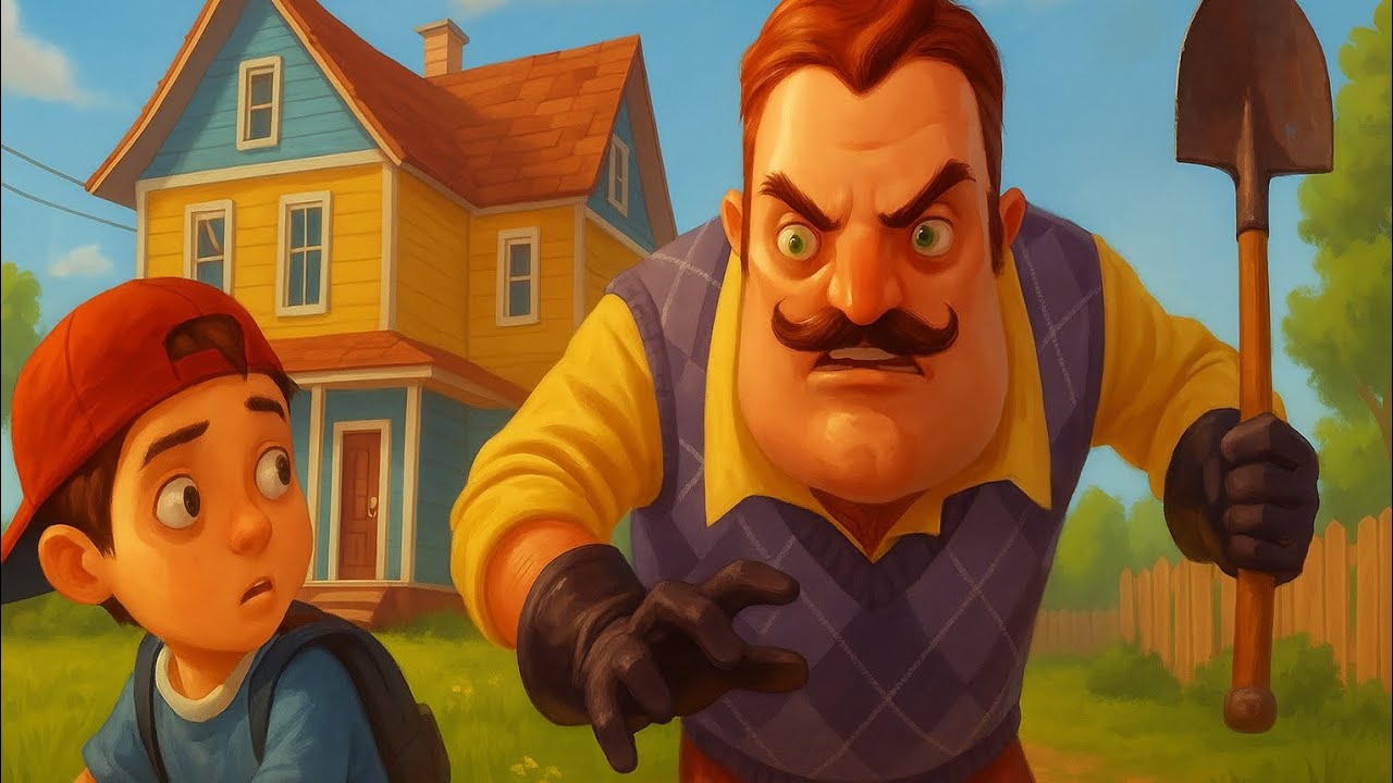 Hello neighbor oynadım Komşunun evine gizlice girdim