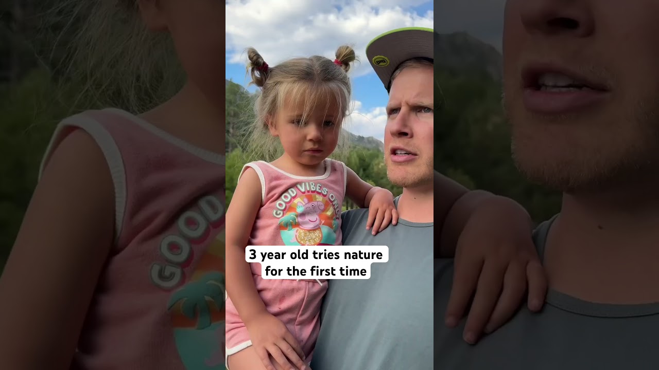3-Year-Old Tries Nature for the First Time ￼
