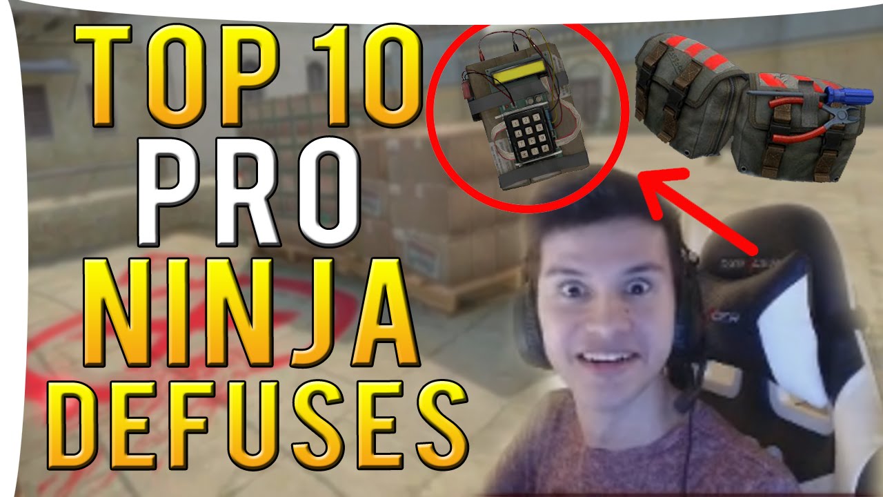 CS:GO - TOP 10 PRO NINJA DEFUSES I Episode 1 I ft. Snax,Taco &More!