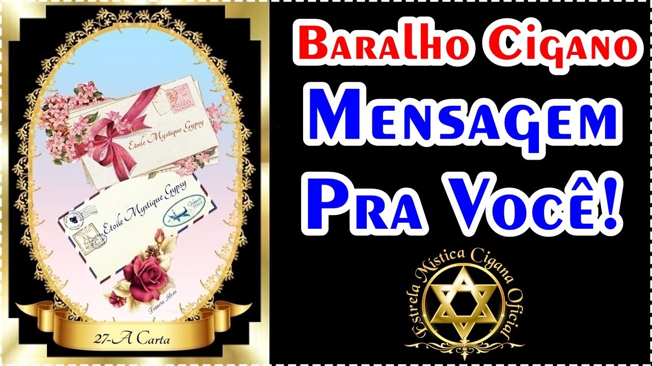 🌟Baralho Cigano🌟Mensagem Pra Voc&ecirc;🌟(Fr&acirc;ncia Alves)