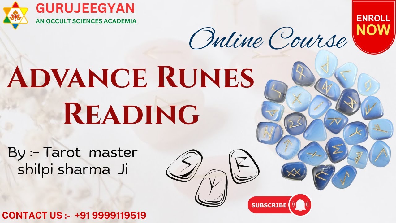 Advance Runes Reading Online Course #runes #runesreading #dailyreadings #tarot #runestone