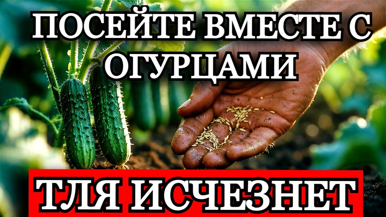 СРОЧНО ПОСЕЙТЕ ЭТО РЯДОМ С ОГУРЦАМИ! Научный Сосед-Защитник Уничтожает Тлю и Спасает от Гнили
