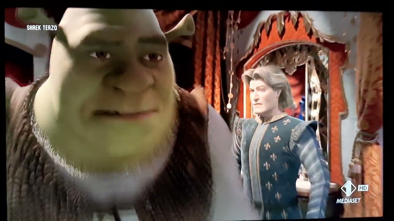 Shrek Terzo 2007 litigio e incontro con Fiona discorso tra i loro corpi
