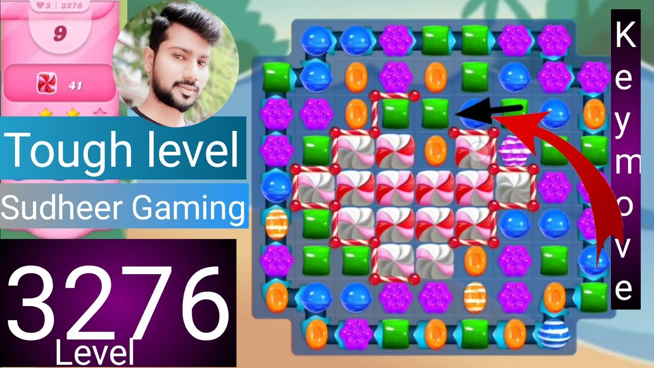 Candy crush saga level 3276 । No boosters । Tough level । Candy crush 3276 help । Sudheer Gaming