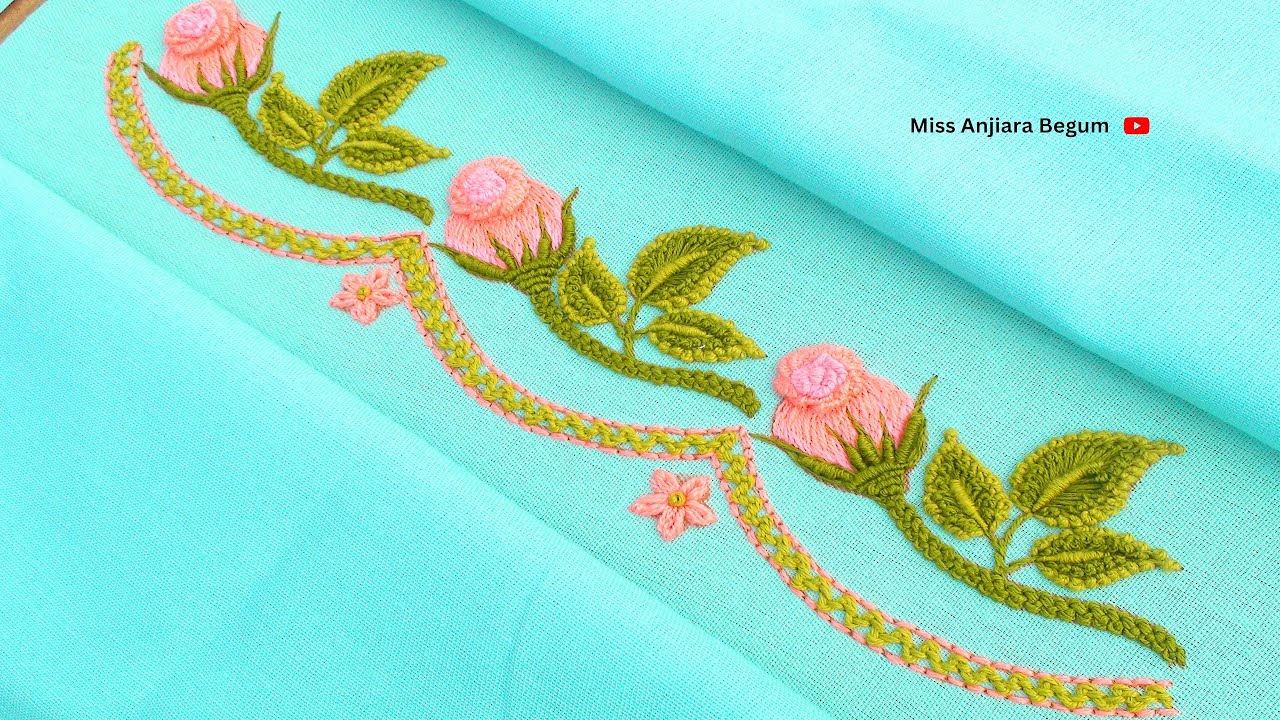 "Embroidery Tutorial: How to Stitch Gorgeous Flowers onto Fabric!"