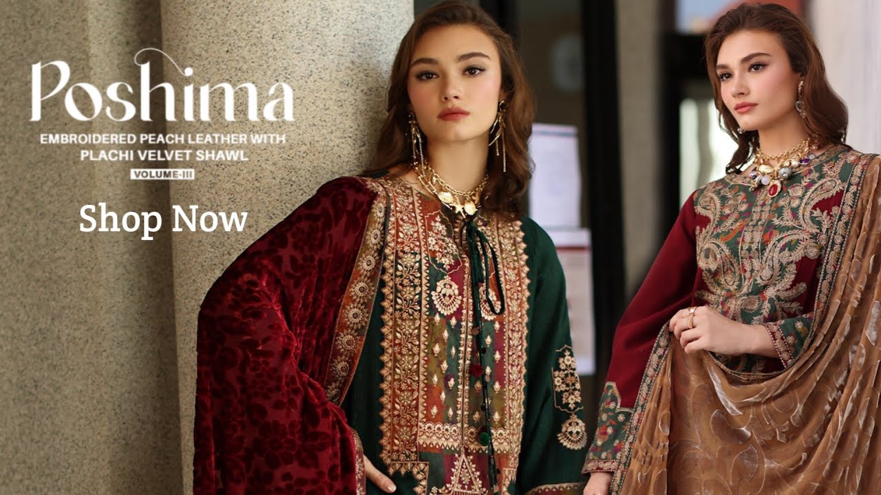 Charizma POSHIMA Winter Collection Vol 3 | Charizma Unstitched Luxury Winter 2025 | Nureh Exclusive