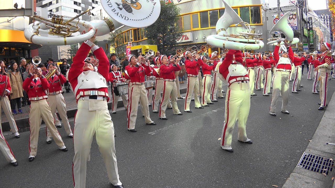 早稲田摂陵高校ウィンドバンド　梅田スノーマンフェスティバル2018　PART2