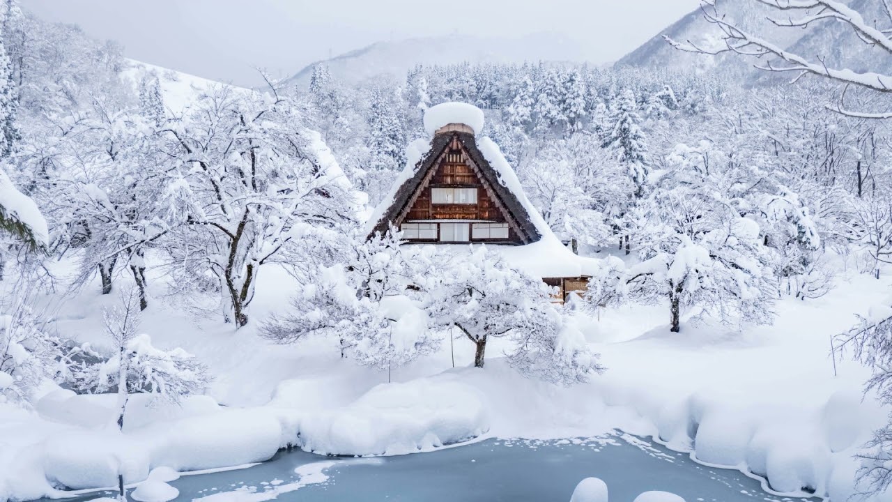 Relaxing Music with Snow Images