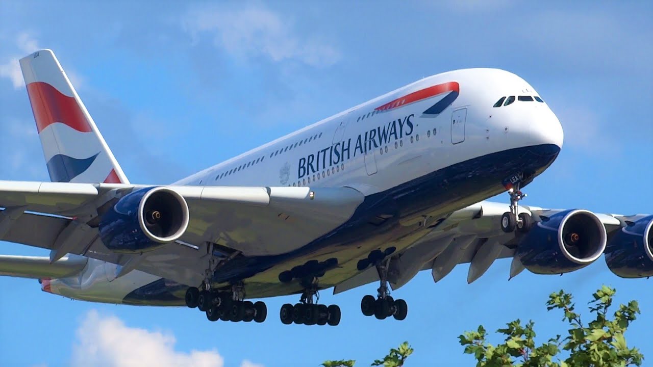 London Heathrow Airport Rwy 27R Landings, 39 Aircraft (Incl. 7 A380s!) | Plane Spotting at Heathrow