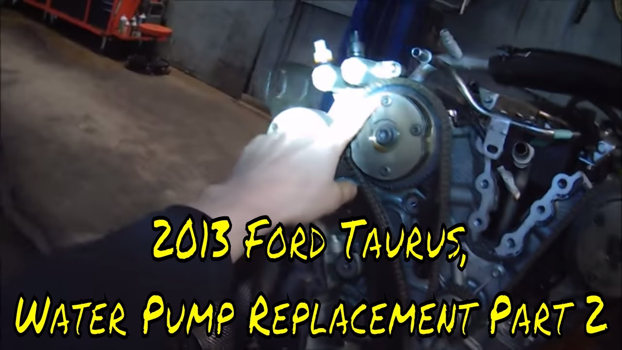 Замена водяного насоса Ford Taurus 2013 года, часть 2