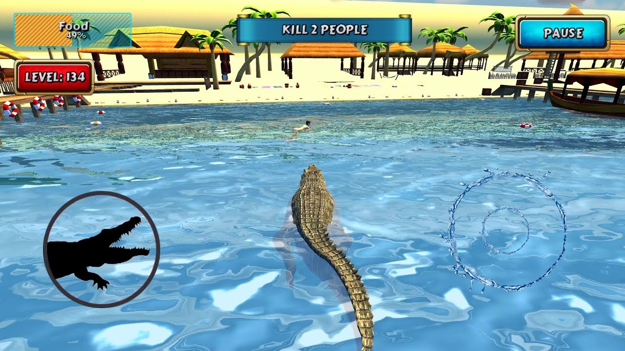Crocodile Simulator Beach Hunt Android Gameplay #13