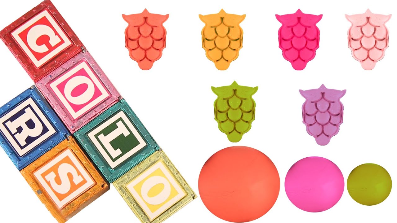 Learn Colors for Kids with Play Doh Grapes + More Educational Videos