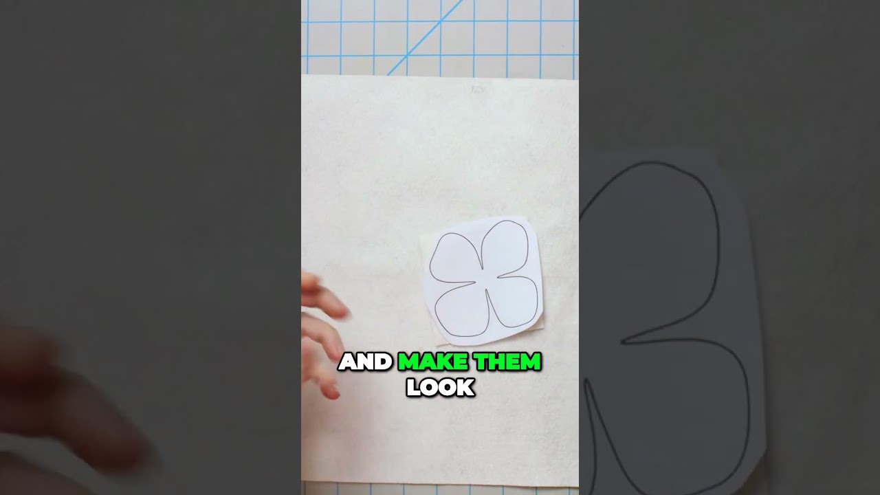 Effortlessly Craft Perfect Flower Petals with Freezer Paper Stencils 