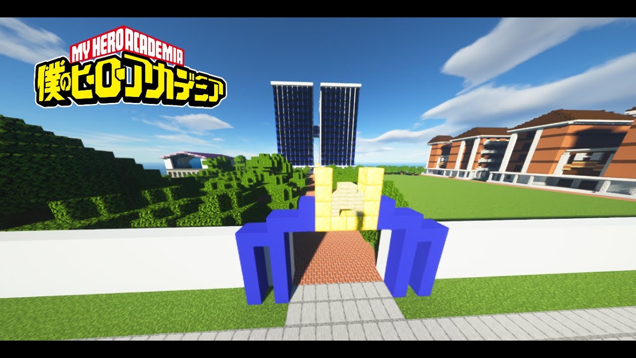 My Hero Academia UA High Recreated in Minecraft