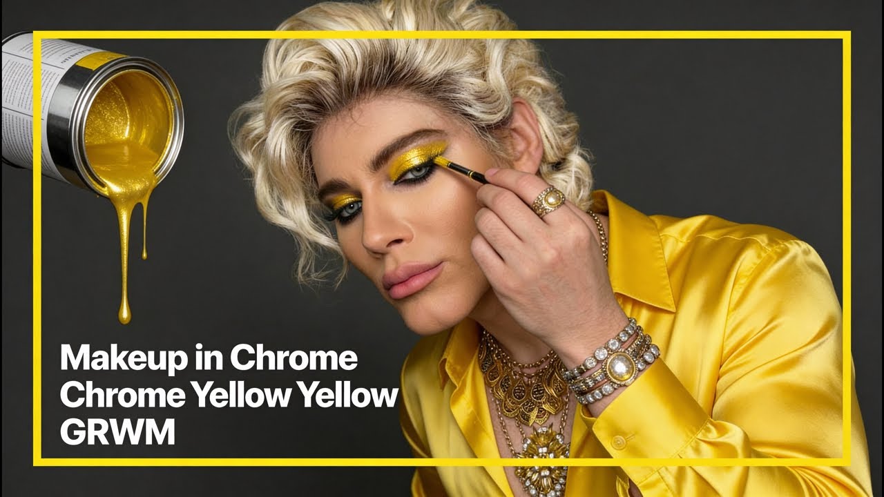 Makeup in Chrome Yellow + GREM with TIAGO AZEVEDO