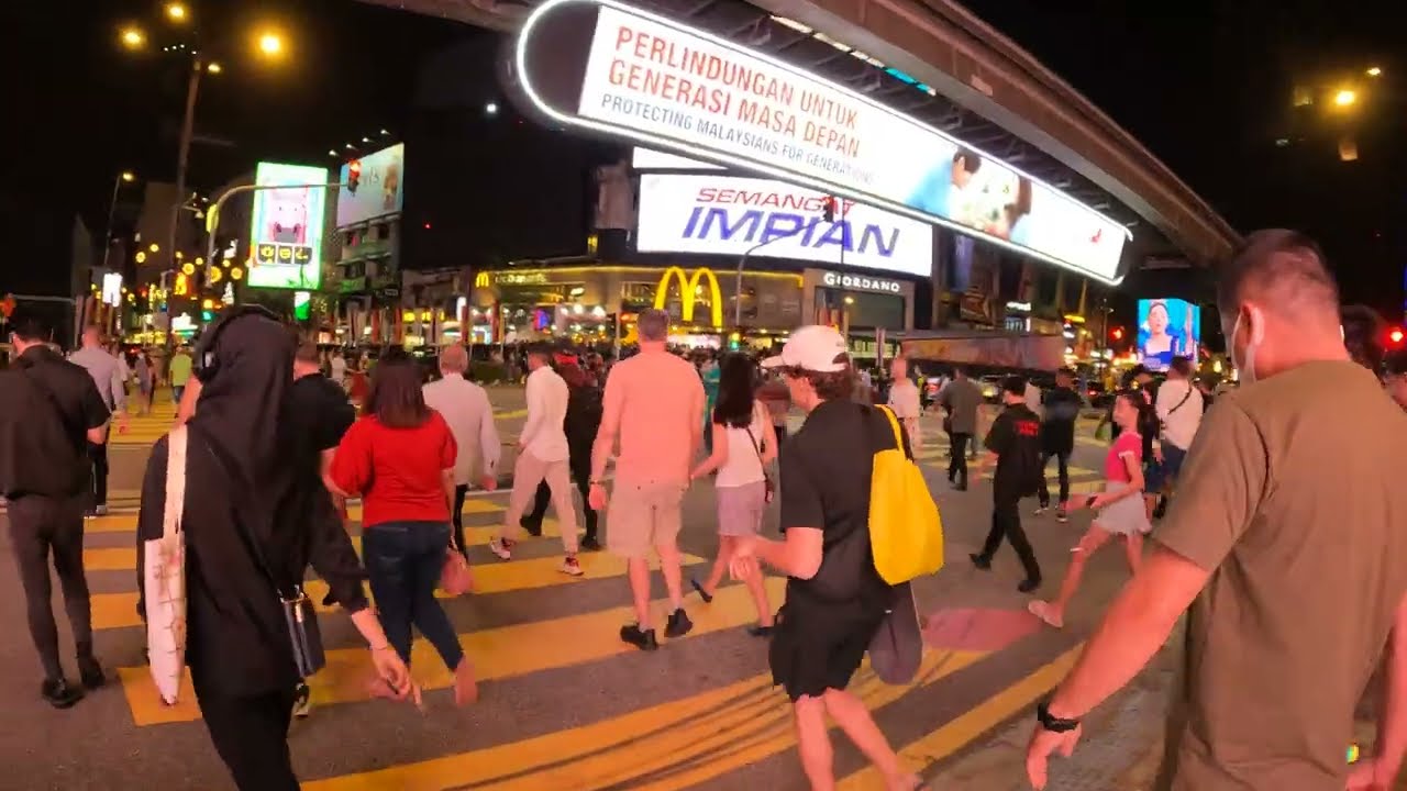 4K | Night Walking at Bukit Bintang Kuala Lumpur Malaysia - Part 2