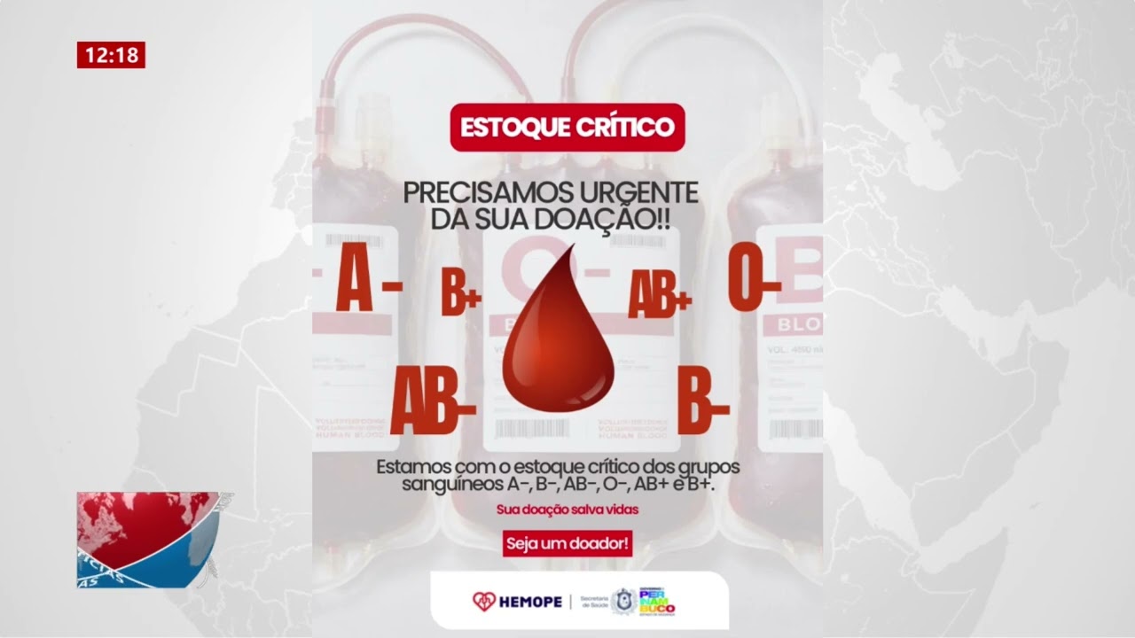 DOE SANGUEHEMOPE Arcoverde alerta para estoques de sangue em estado crítico