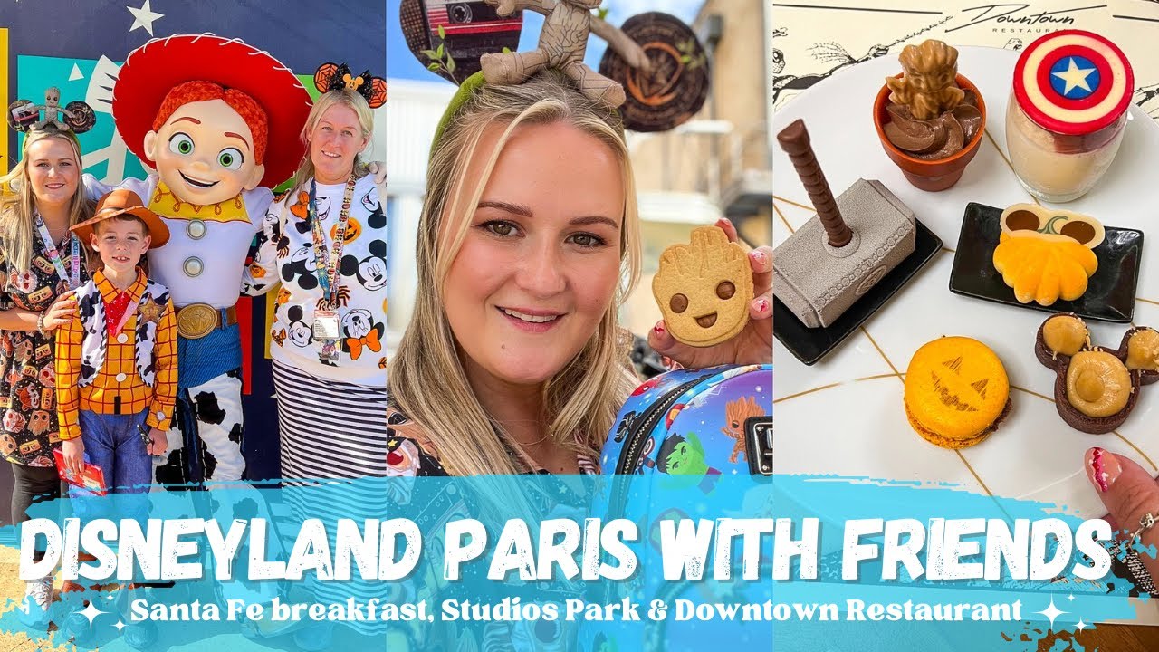 Disneyland Paris ✨ Santa Fe Breakfast, Studios Park & Downtown Restaurant at Art of Marvel hotel 🫶