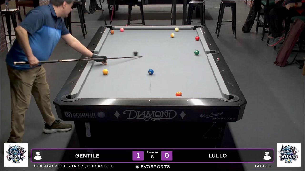 GENTILE vs LULLO - CHICAGO POOL SHARKS - TABLE 1 | EvoSports