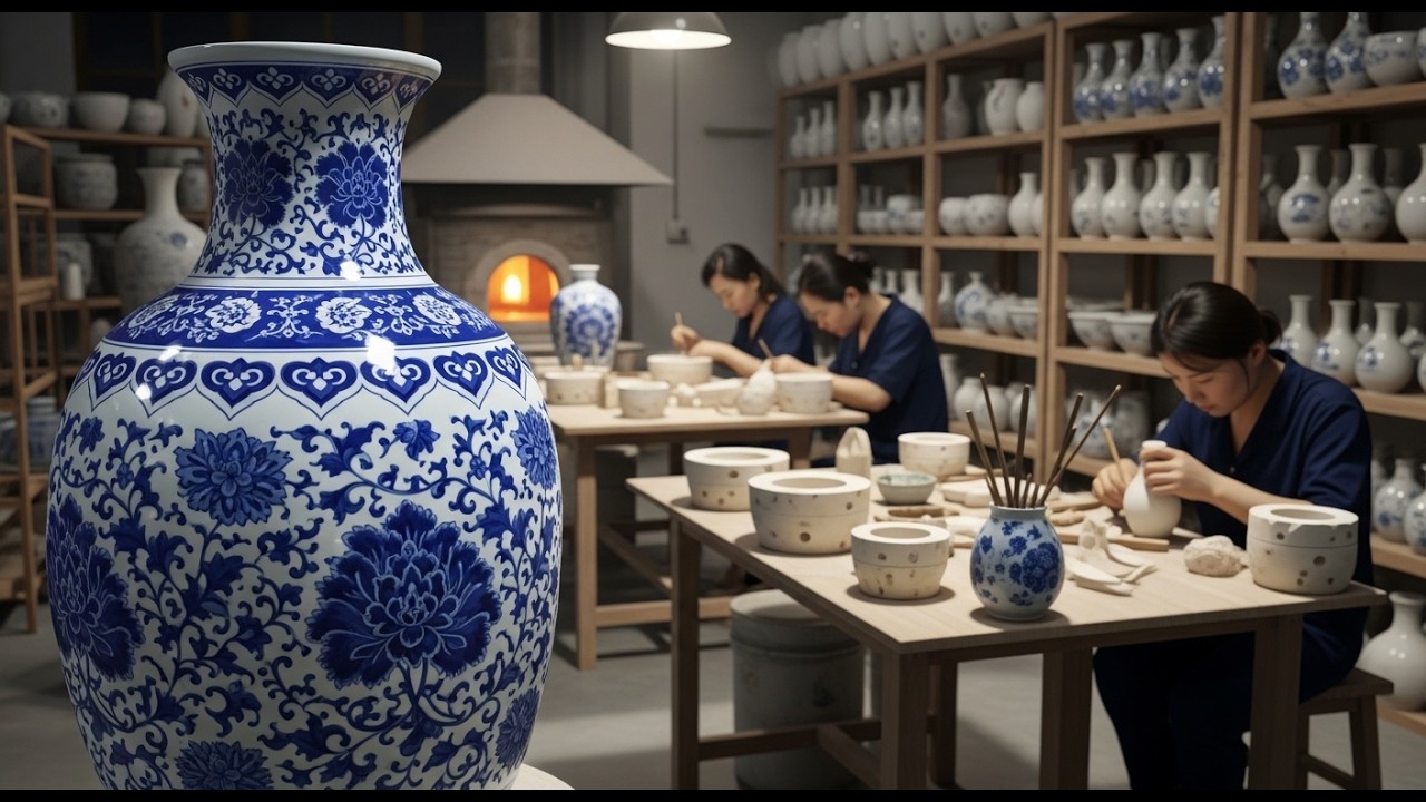 Inside China’s Traditional Porcelain Factory (Full Process)