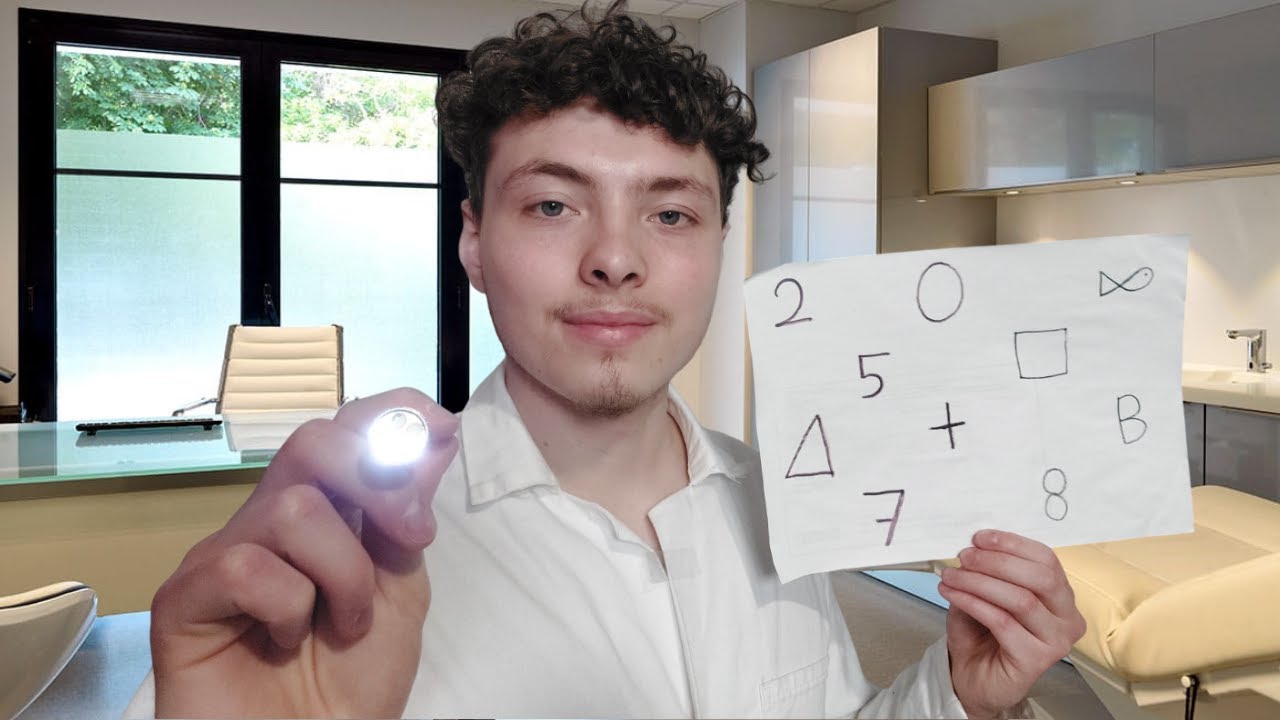 ASMR FR: Roleplay👨‍⚕️Examen des nerfs crâniens👨‍⚕️
