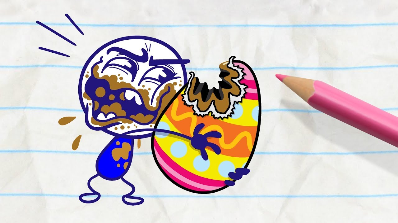 Pencilmate Discovers a Terrible Secret! -in- EASTER EGG-SCAPADE - Pencilmation Cartoons
