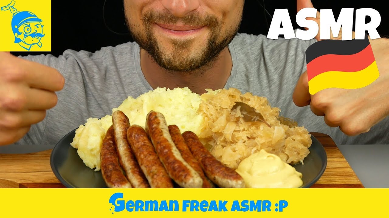 ASMR Nürnberger Rostbratwurst essen (ASMR deutsch)🇩🇪 - GFASMR