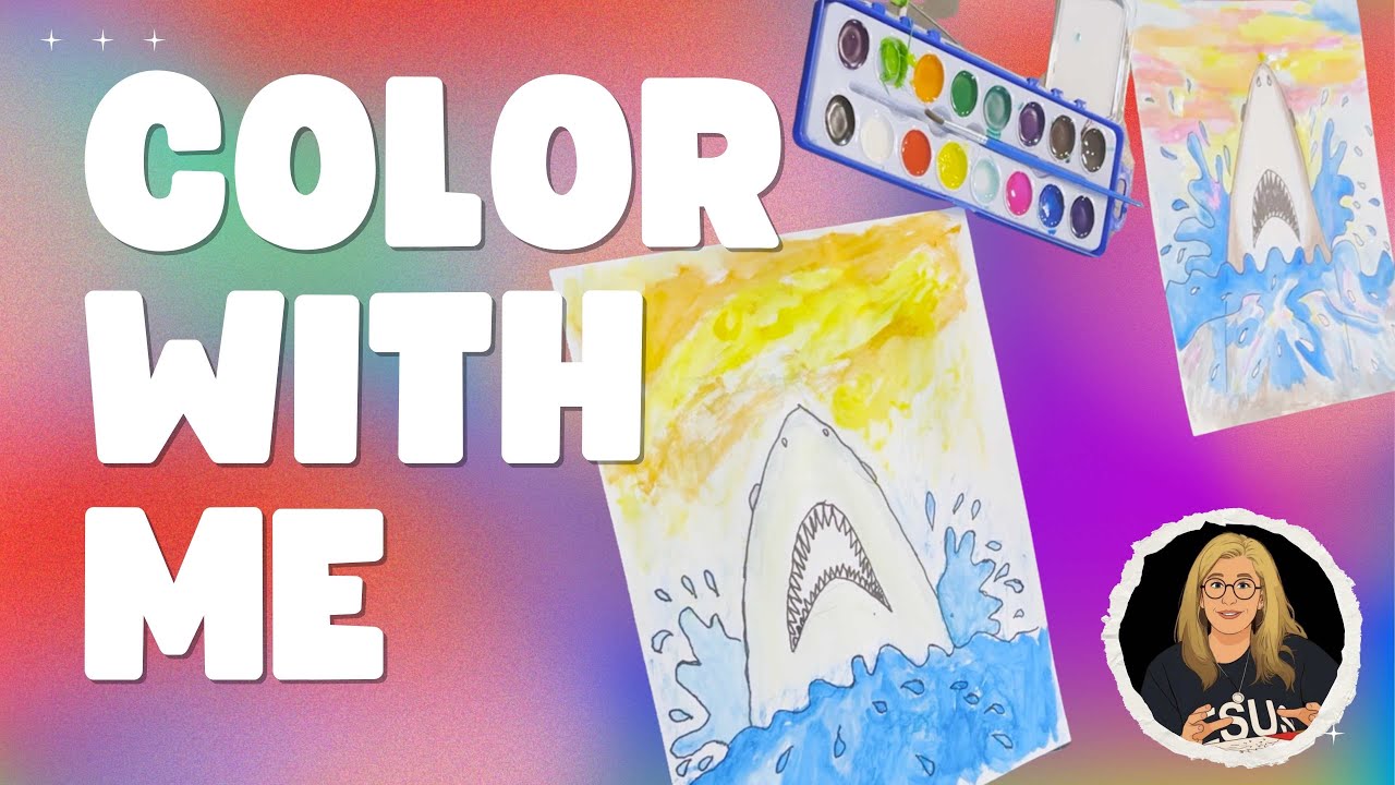 How Paint a Shark for Kids | Easy Step-by-Step Watercolor