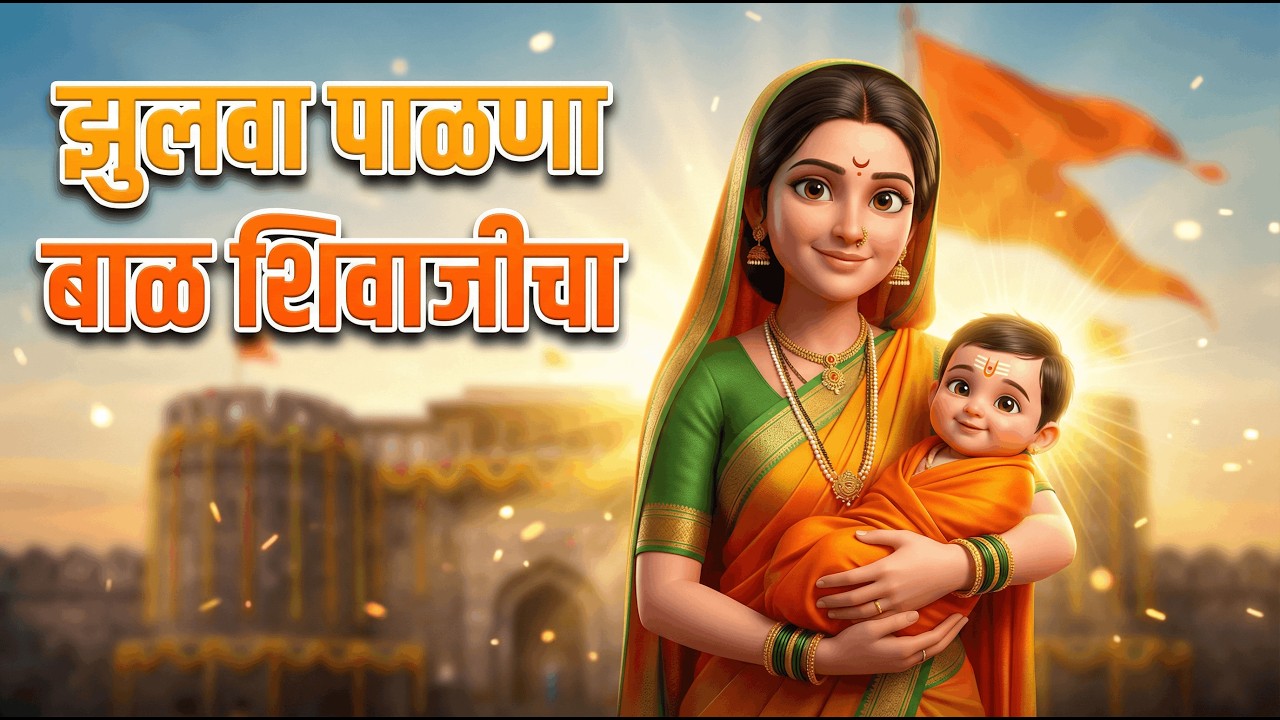 झुलवा पाळणा बाळ शिवाजीचा | Zulva Palna Bal Shivaji | Marathi Lullaby | शिवराय पालना by littlelearntv