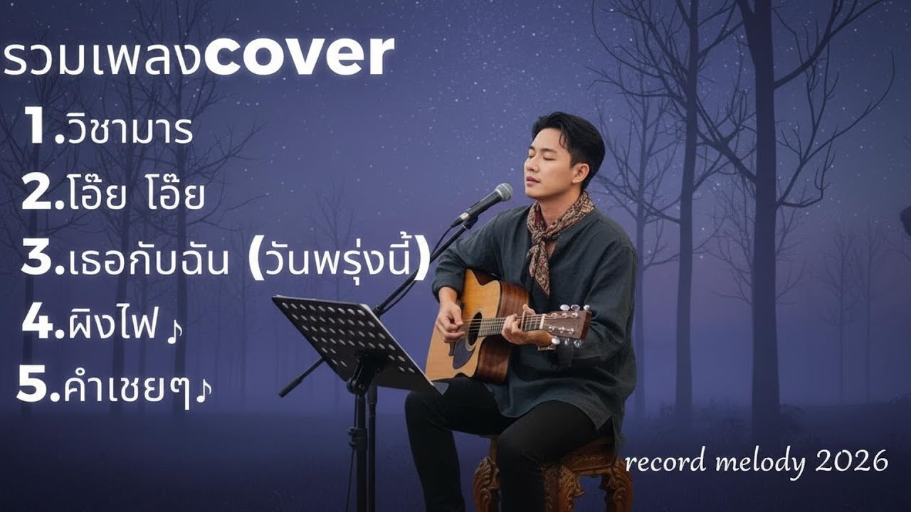 รวมเพลง Cover อะคูสติกเพราะๆ | วิชามาร – โอ้ย โอ้ย – เธอกับฉัน (วันพรุ่งนี้)... | record melody