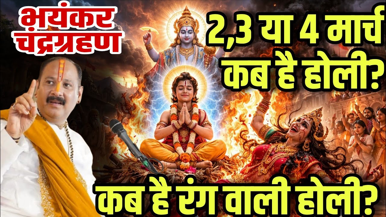 🔴 2,3 या 4 मार्च कब है होली और धुलेंडी? शास्त्र सम्मत संपूर्ण और सटीक जानकारी यहां देखें 