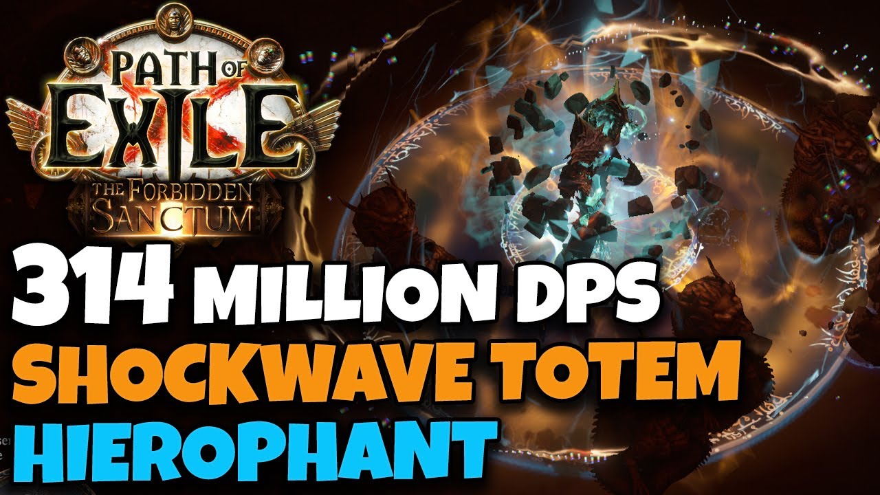 [POE 3.20] 314 MILLION DPS SHOCKWAVE TOTEM - ZHP GLASS CANNON - PERFECT BUILD FOR NO-HIT CHALLENGE