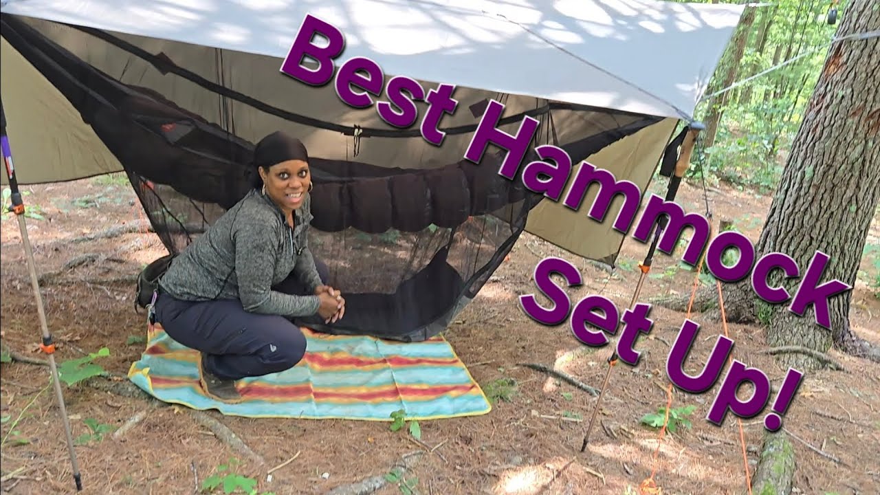 BEST HAMMOCK SET UP FOR CAMPING!