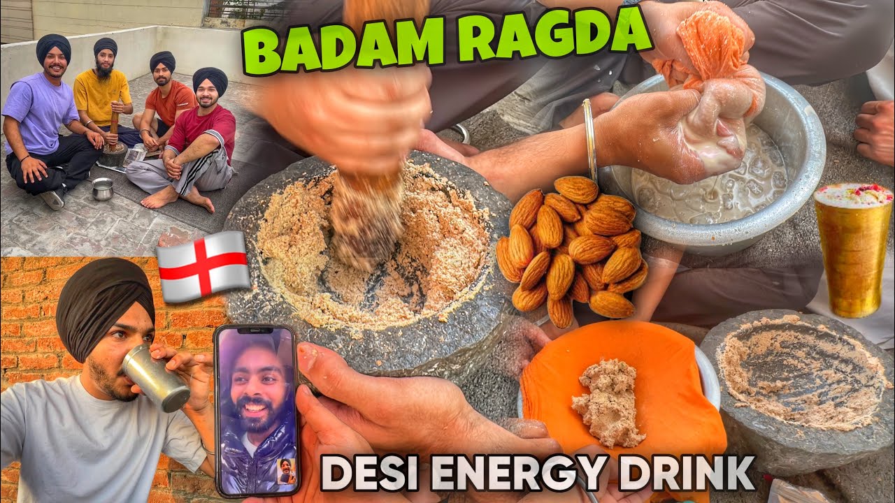 Ragda Desi POWER Drink 😍 England REALITY 🙃 Badam Ragda