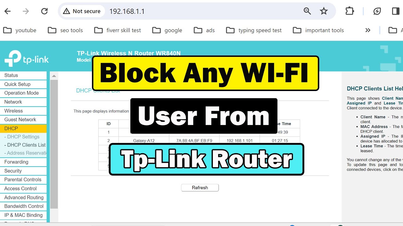 How To Block WiFi Users in Tp Link Router | TP-Link Router Tutorial