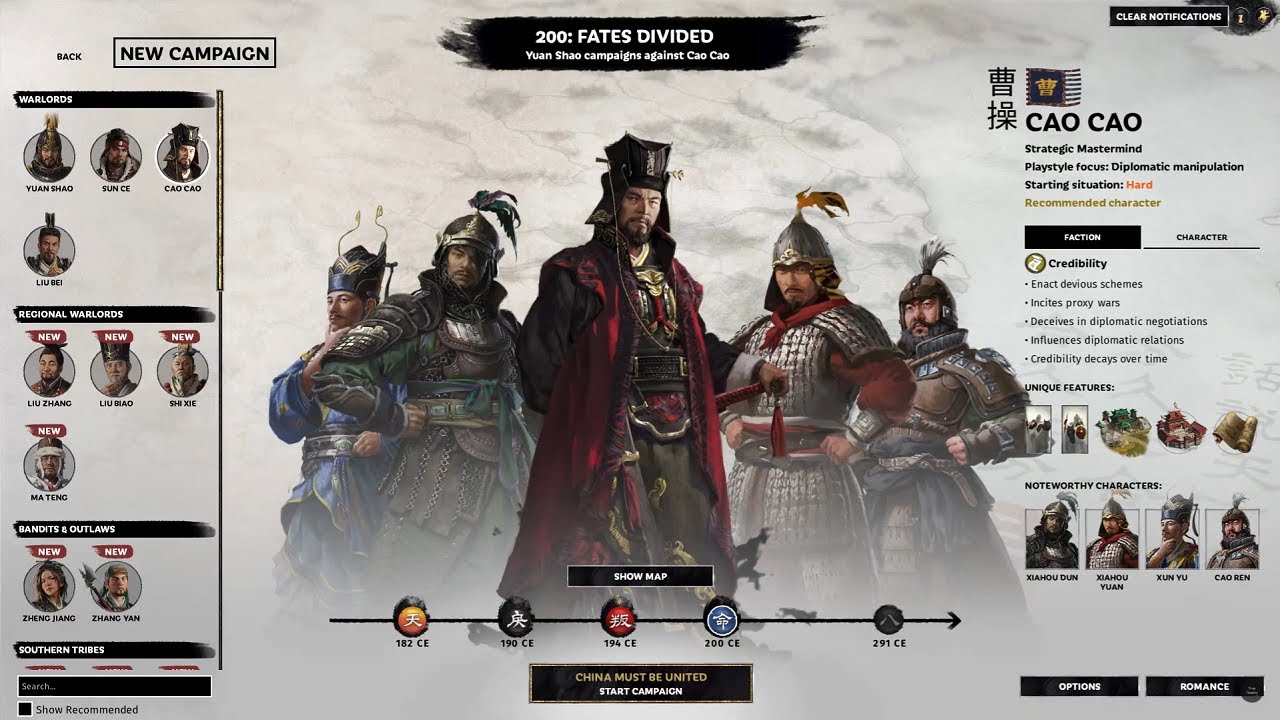 Cao Cao #01 | Total War THREE KINGDOMS - Fates Divided