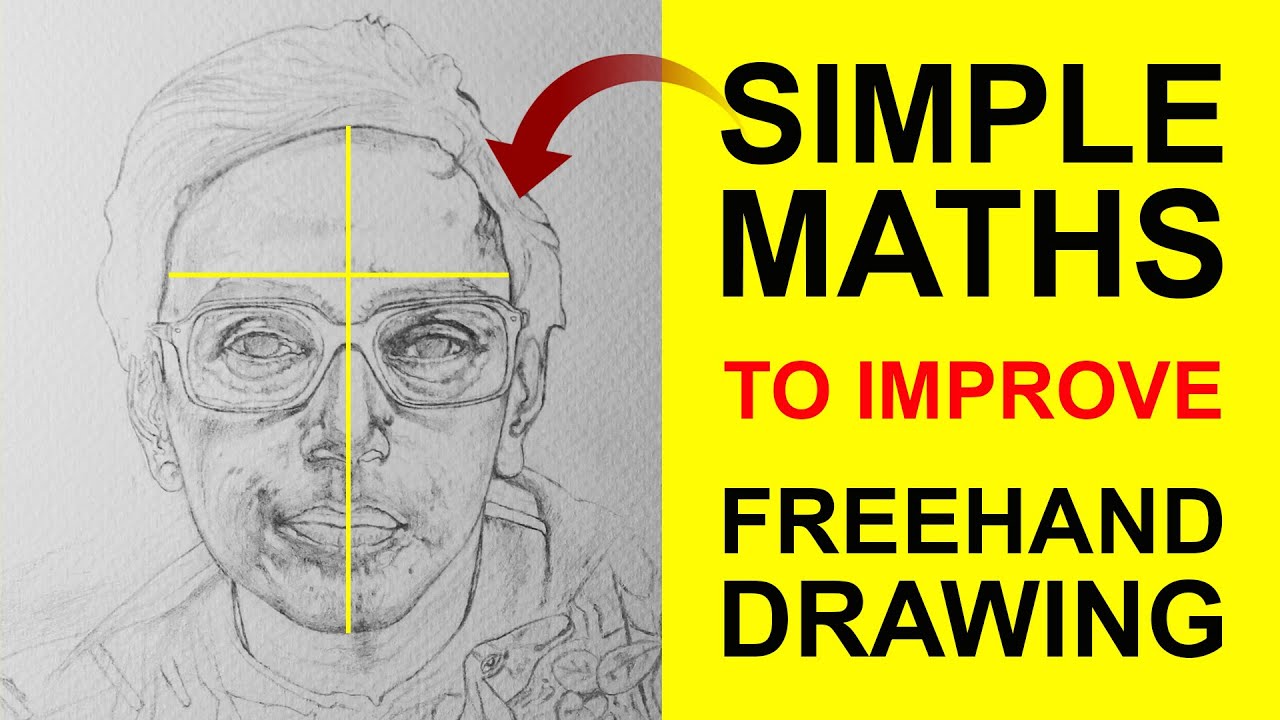 How to Draw Freehand Portraits Using Simple Math | Freehand Drawing Tips for Beginners.