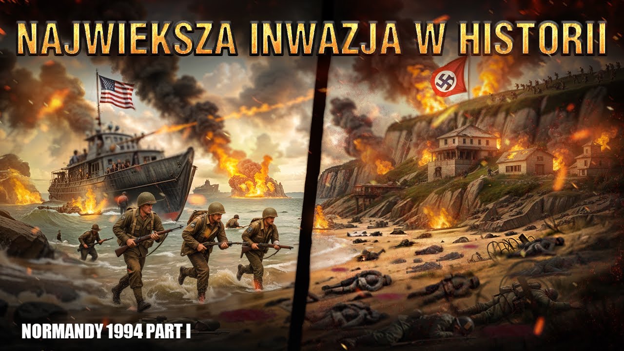 Tak Wyglądał Brutalny Dzień D w Normandii! Ponad 10 000 Zabitych w Jeden Dzień (1944)